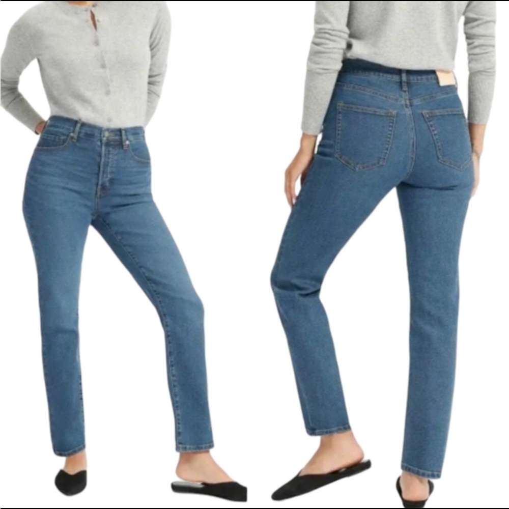 Everlane High-Rise Slim Straight Ankle Jeans – Size 26